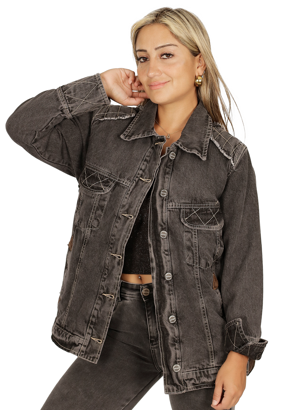 Chaqueta Aguamarina II Negro Divino Jeans