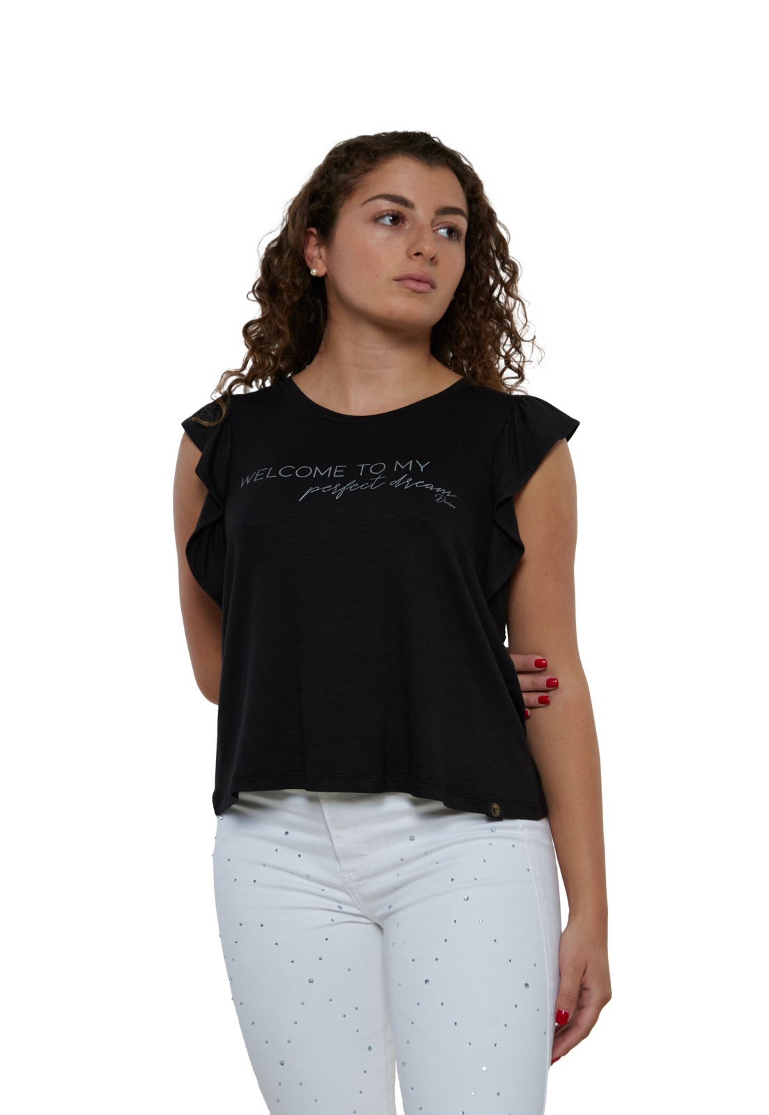 Polera Dulce III Negra Divino Jeans