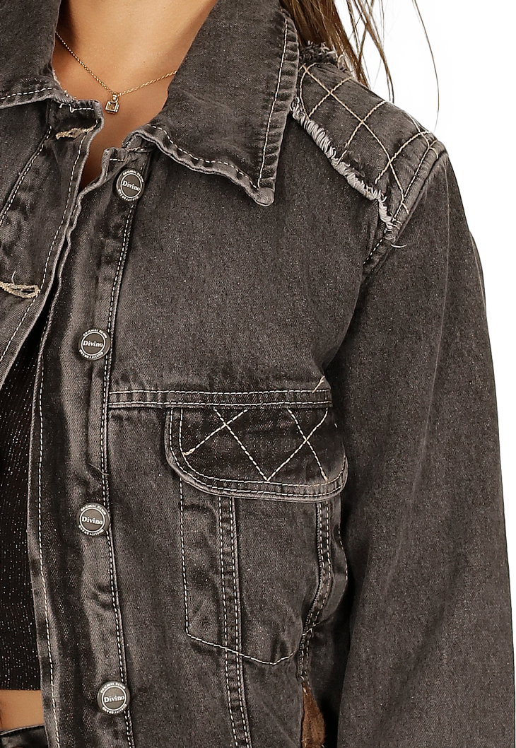Chaqueta Aguamarina II Negro Divino Jeans
