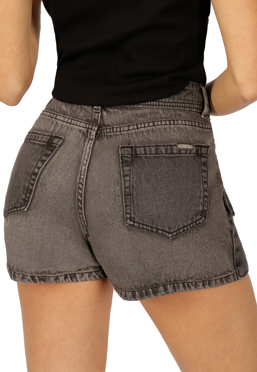 Short Avril III Bolsillos Gris Divino Jeans