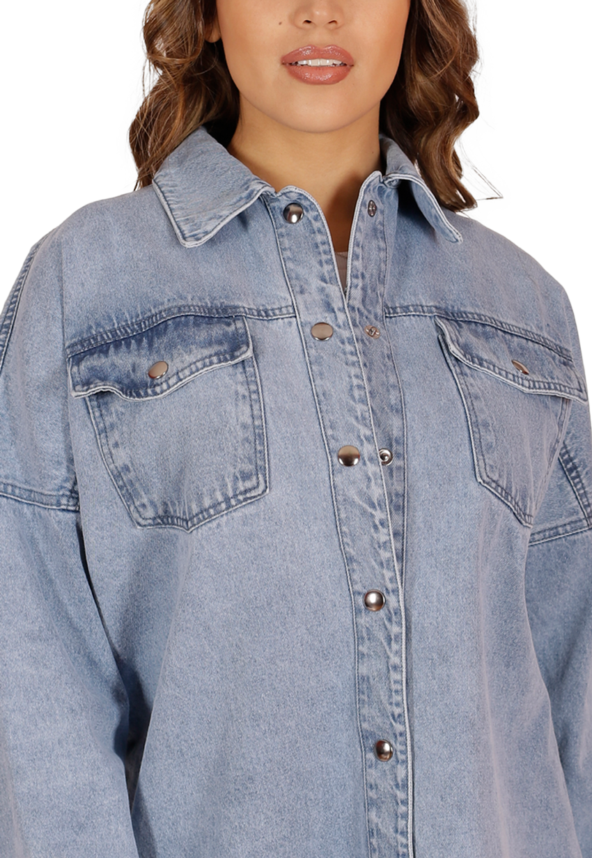 Chaqueta Cameron Celeste Divino Jeans