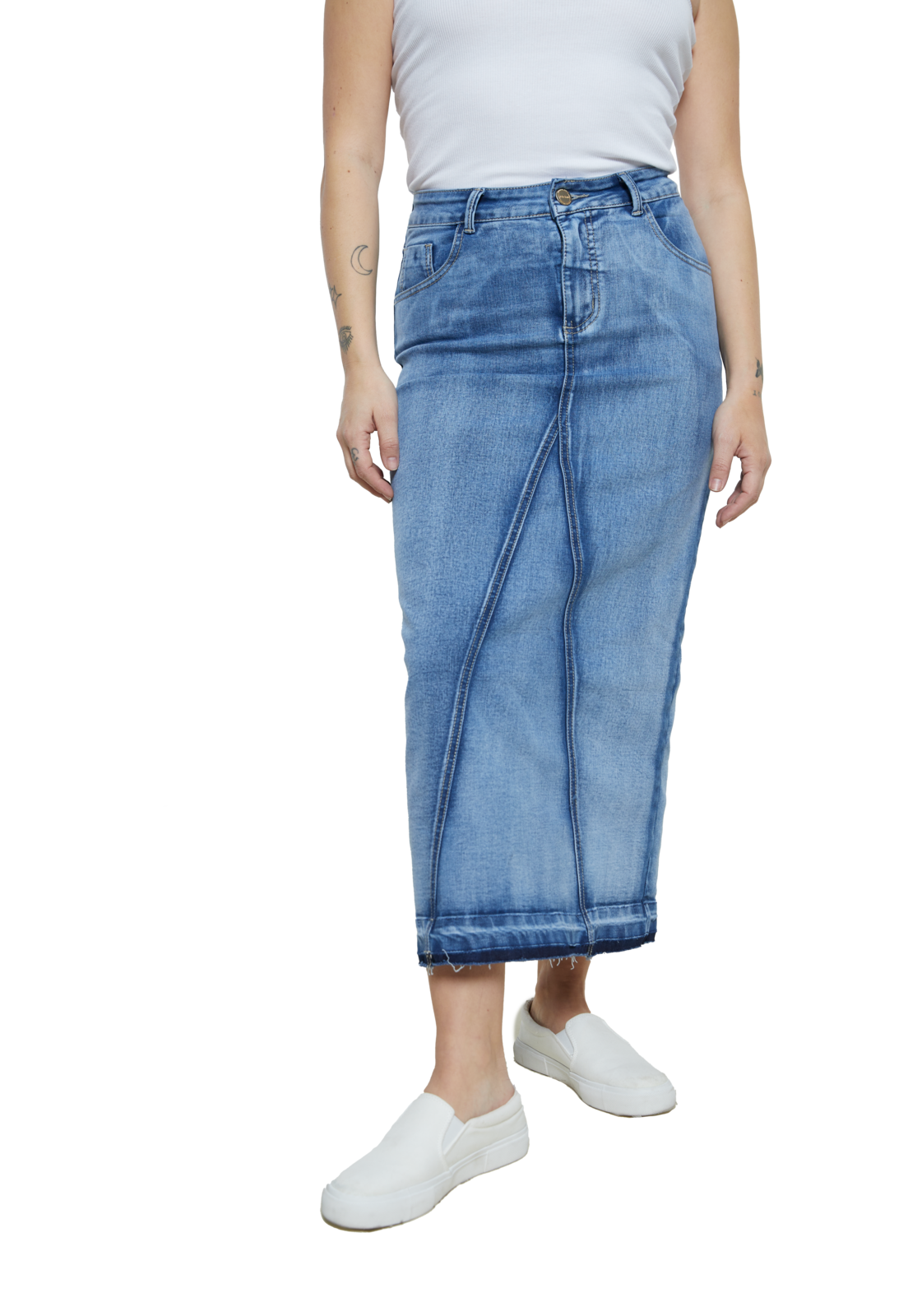 Falda Amur Celeste Divino Jeans