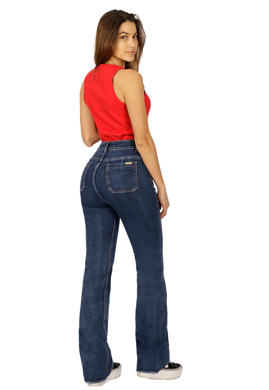 Jeans Valeria I Azul Divino Jeans
