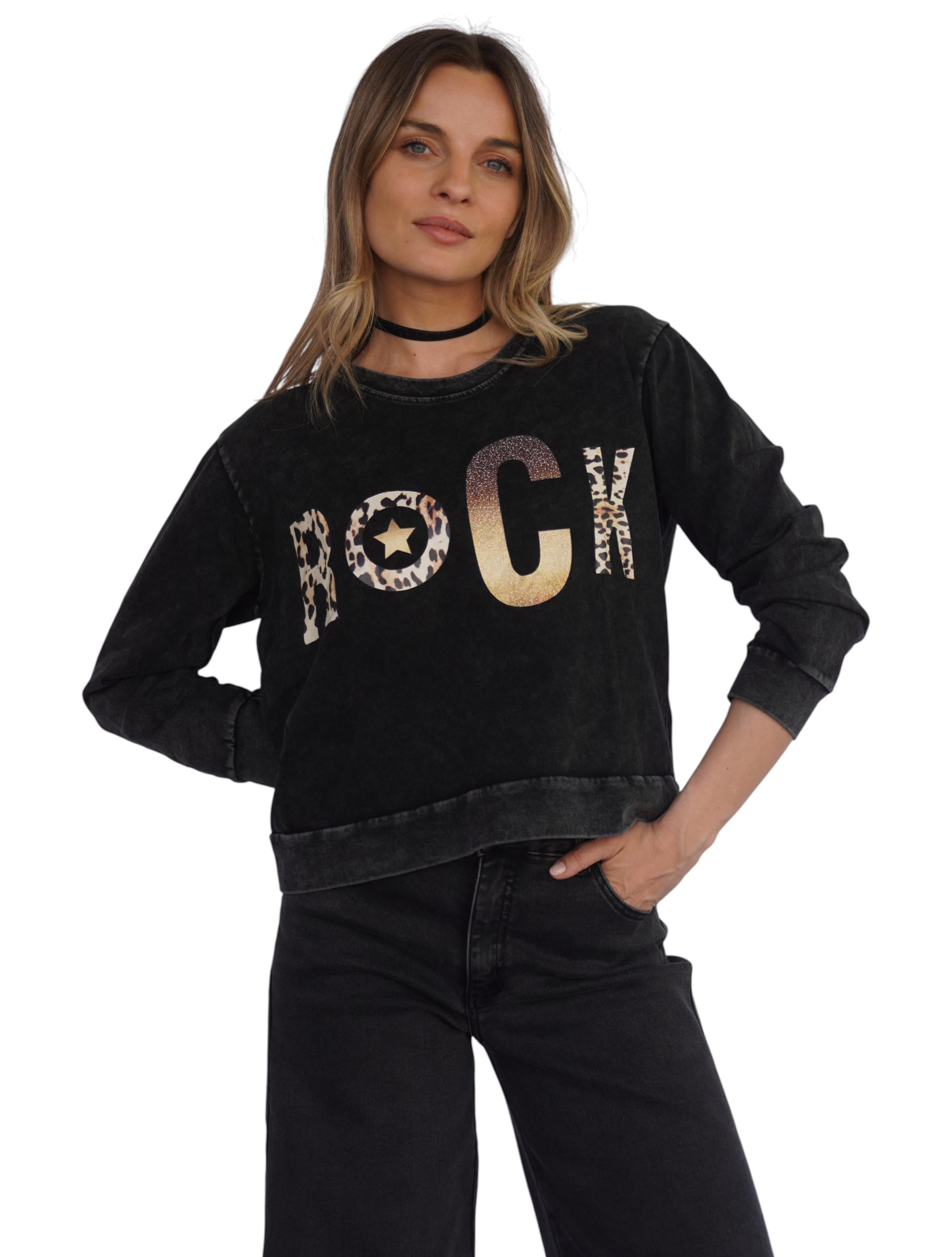 Polerón Nora I Negro Divino Jeans