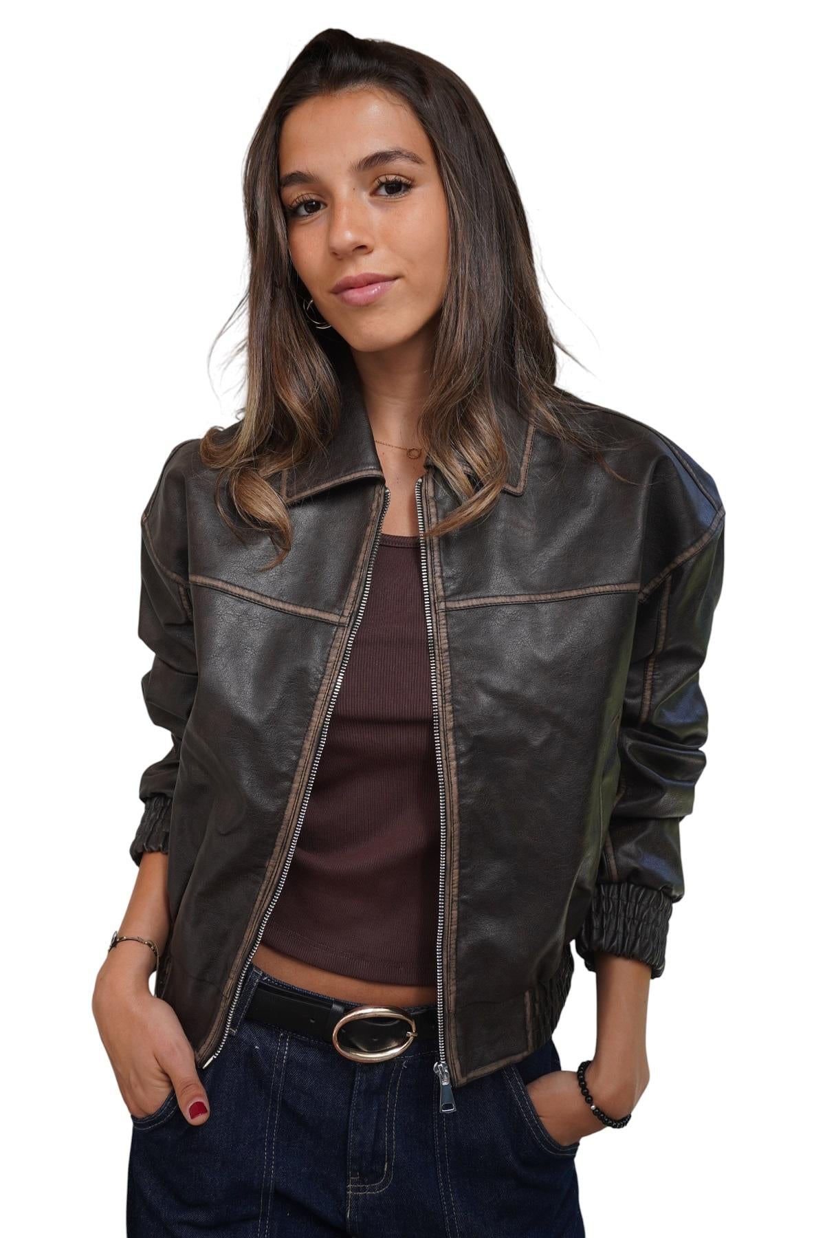 Chaqueta Maite II Café Divino Jeans