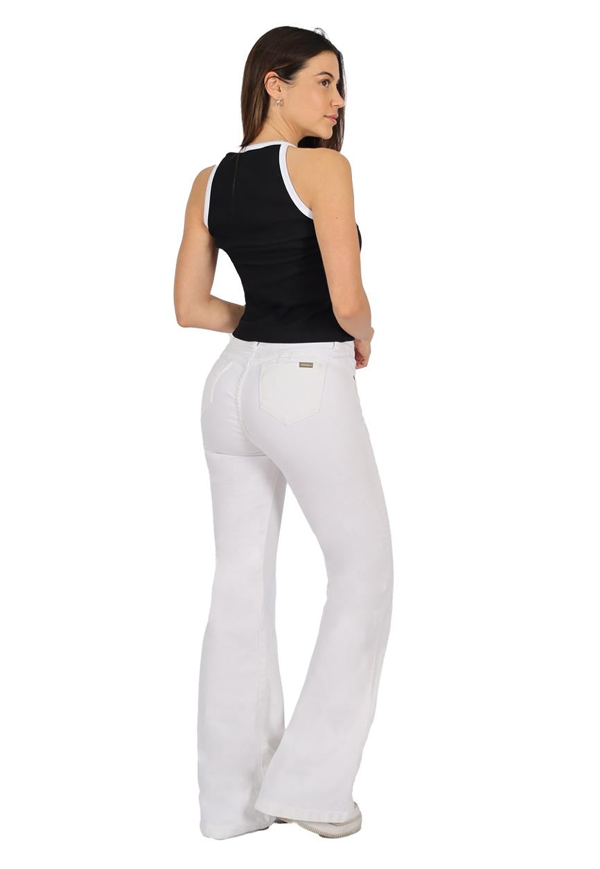 Jeans Pilar V Blanco Divino Jeans