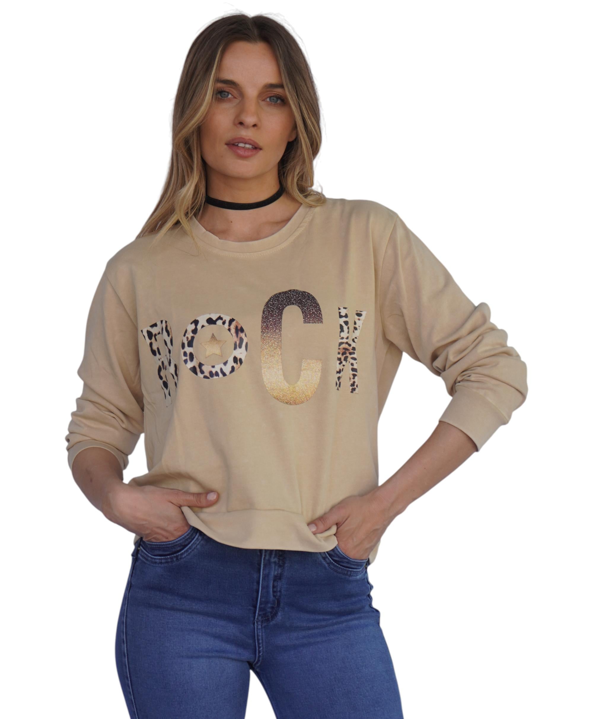 Polerón Nora III Beige Divino Jeans