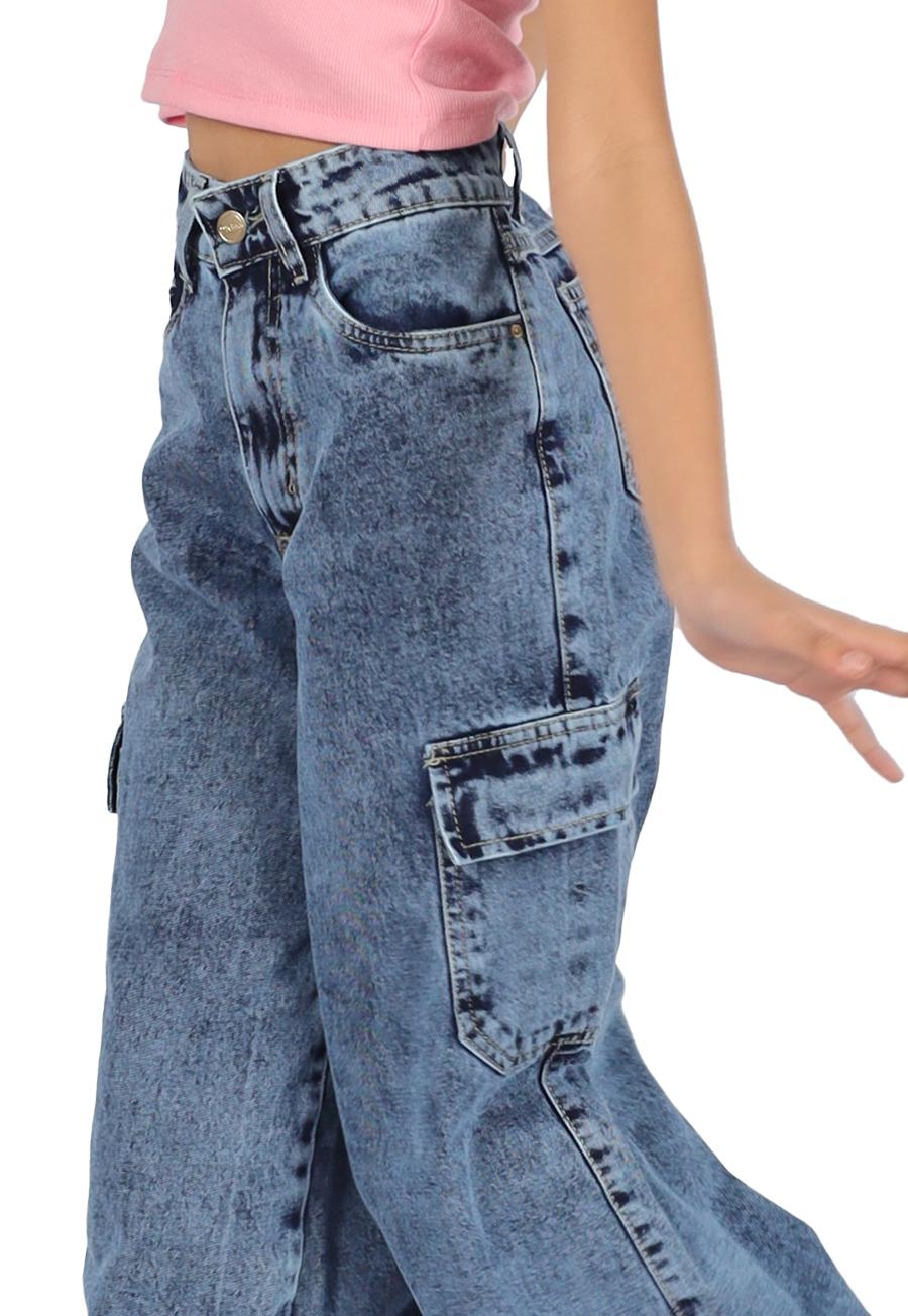 Jeans Fatima I Azul Divino Teen